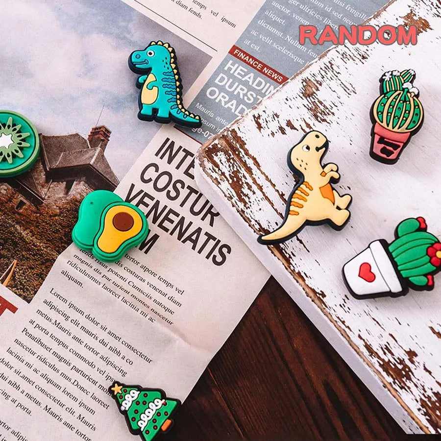 Random 30Pcs Shoe Charms for Croc Sandals, PVC Decorations Accessories