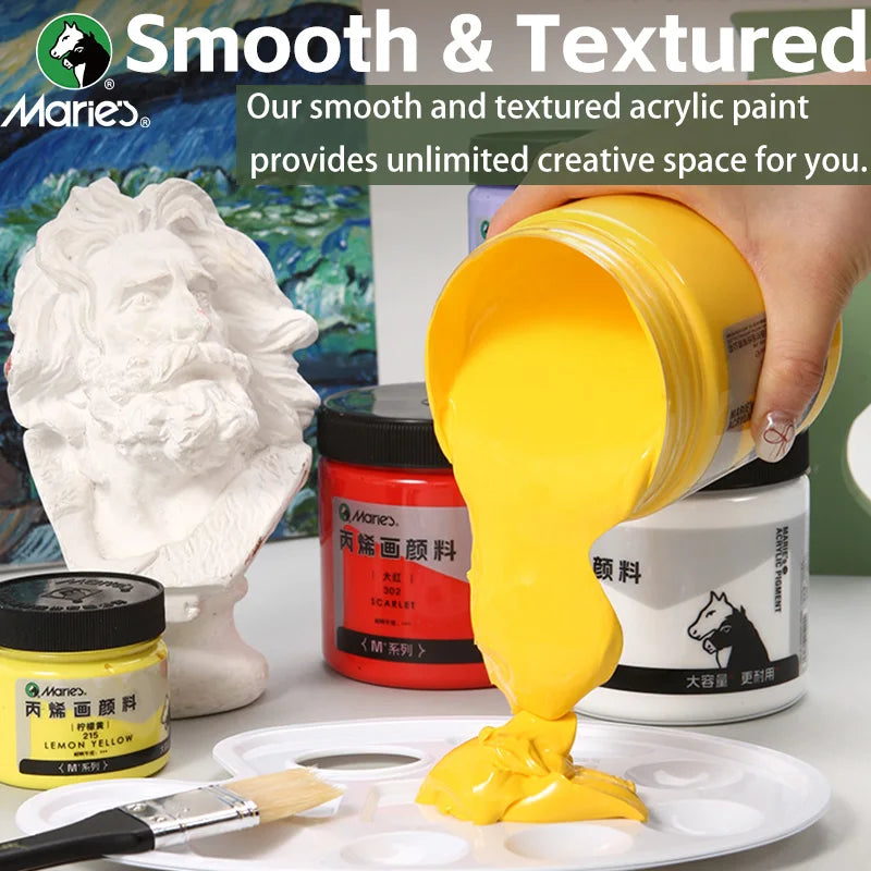 Marie's Art Acrylic Paint,3.38oz/100ml,Rich Pigmented,Painting for