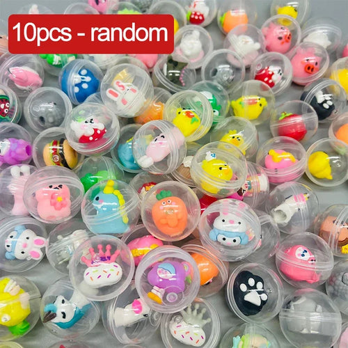 30/50 Pcs 32mm Transparent Eggshell Mixed Toy Kids Birthday Party