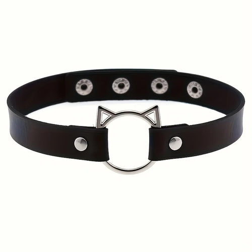 1pc Fashion Punk Gothic Necklace Collar, Rivet Choker Y2K Necklace For