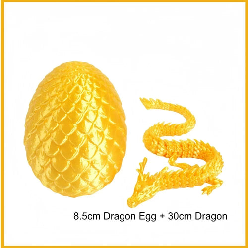 3D Mini Chinese Dragon Surprise Egg Movable Joint Tabletop Decoration