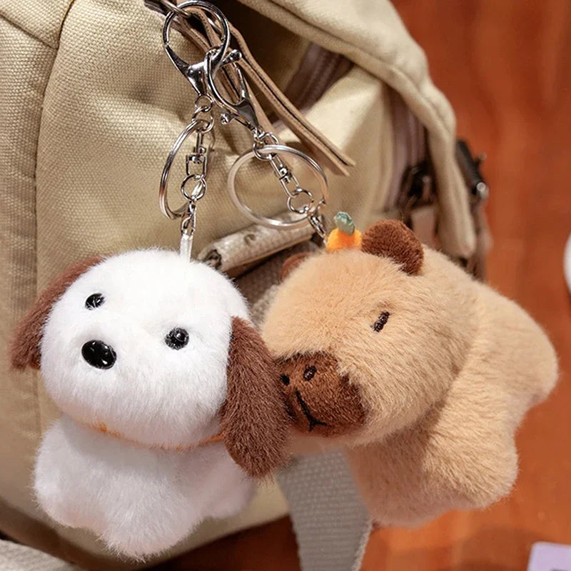 Capybara Plush Toy Pendant Capibara Plushie Keychain Kawaii Bag Key