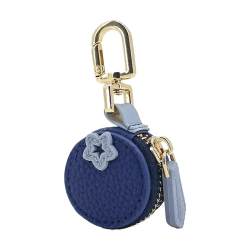 Cute Fruit Shape Leather Coin Purse Mini Zipper Earphone Bag Keychain