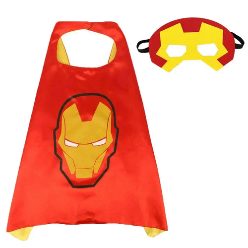 Disney Marvel Masquerade Mask Cape Cloak Anime Spider Man Batman Cloak