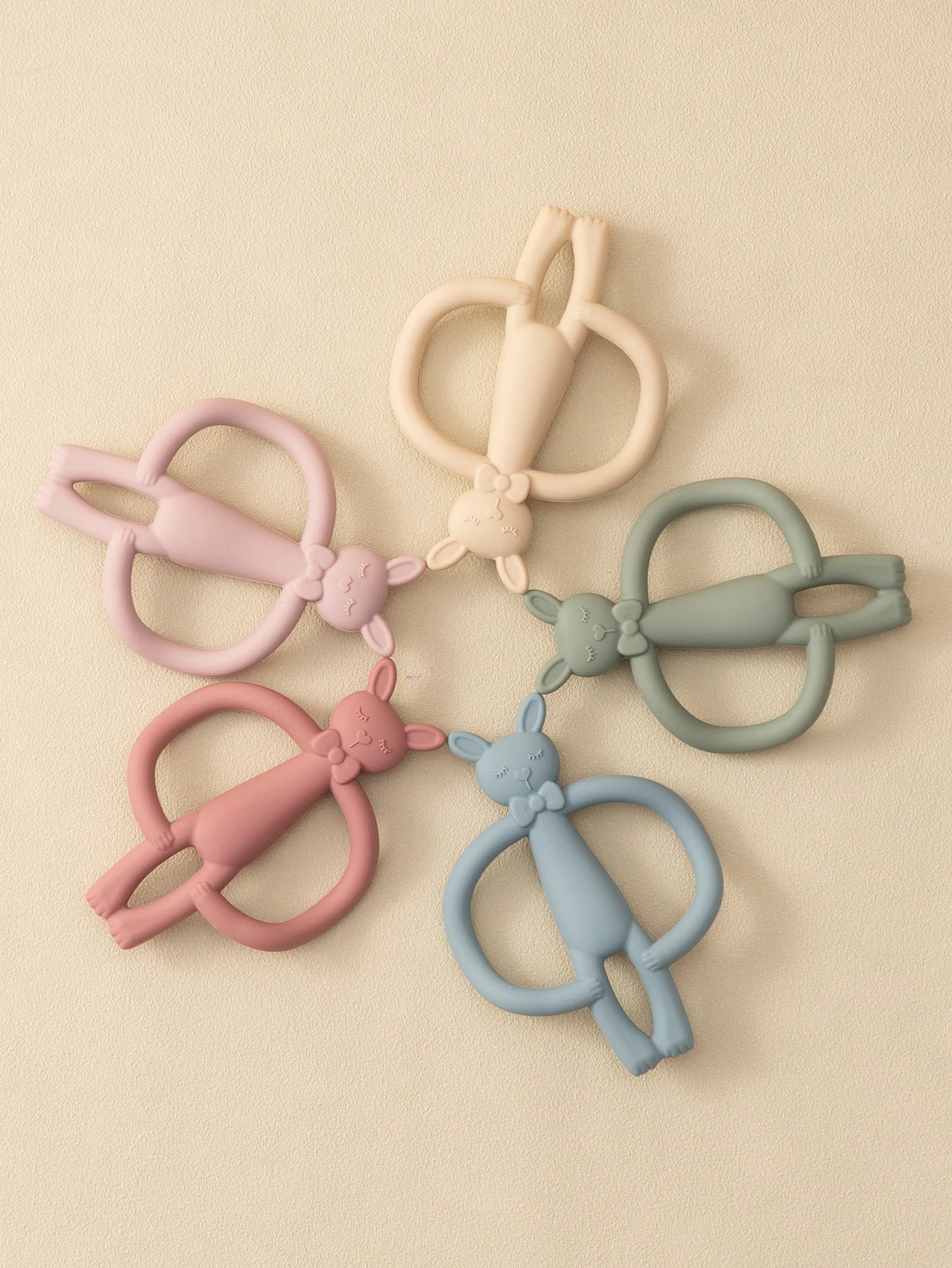 Color Kids 1PCS Silicone Teether Toys Baby Nursing Teether Gifts