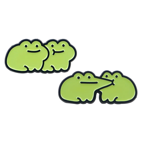 Cute Frogs Enamel Pin Cartoon Animals Pin Badge on Backpack Women's