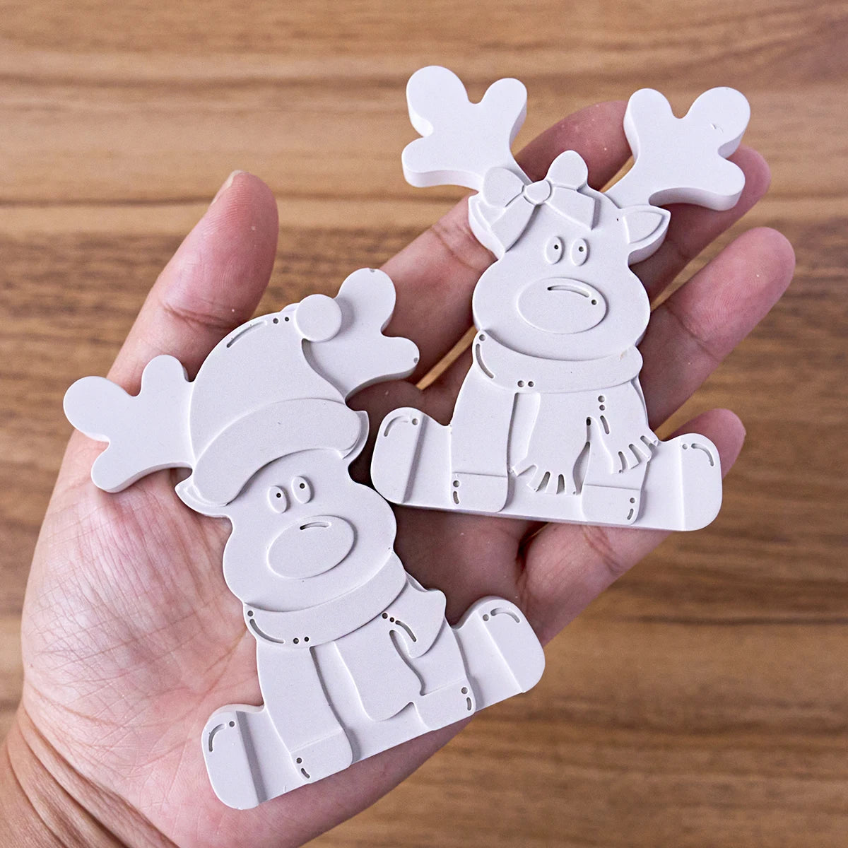 3D Reindeer Silicone Mold DIY Handmade Creative Christmas Ornament
