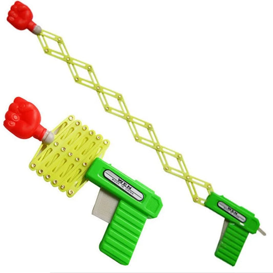 Retractable Fist Shooter Trick Toy Gun Funny Child Prank Toys Kids
