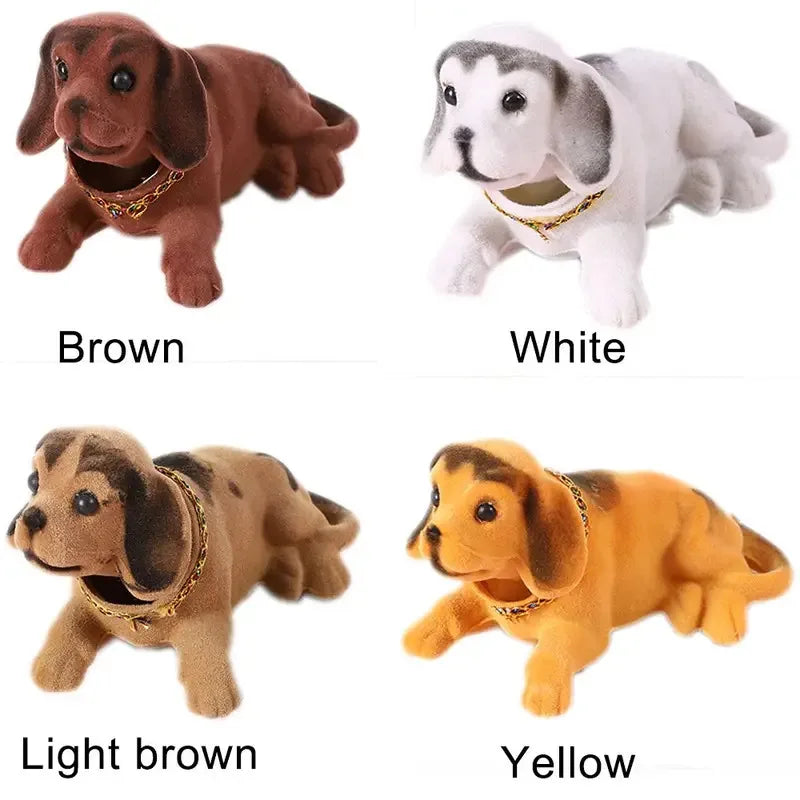 Car Ornaments Shaking Head Dog Doll, Cute Nodding Puppy Dashboard Toys