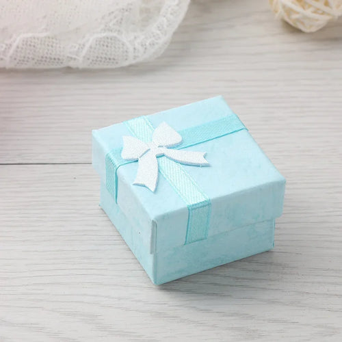12pcs Paper Box Jewelry Packaging Box Multi-color Earrings Ring Box