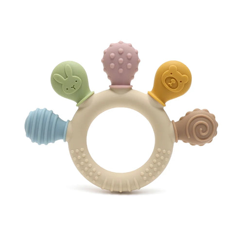 Baby Dinosaur Silicone Teething Toys BPA Free Easy to Grip Infant Care