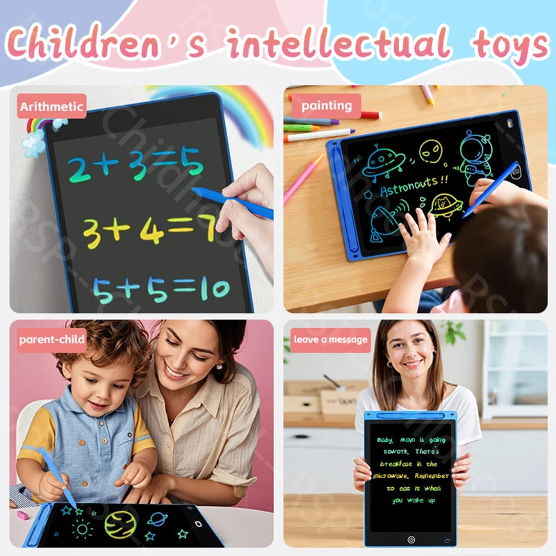 8.5" /10"/12" Drawing Board LCD Writing Tablet For Kids Montessori