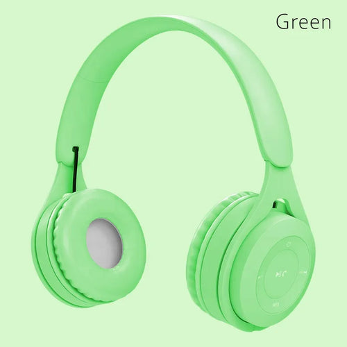 Macaron Headphones Kids Wireless Bluetooth Headphone Stereo Headband