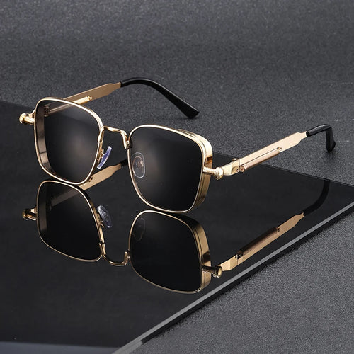 Fashionable Punk-Style Square Thick-Framed Trendy Sunglasses, Suitable