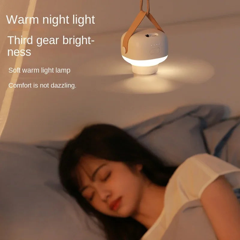 Portable wireless mini ceiling fan light USB fan with remote control,