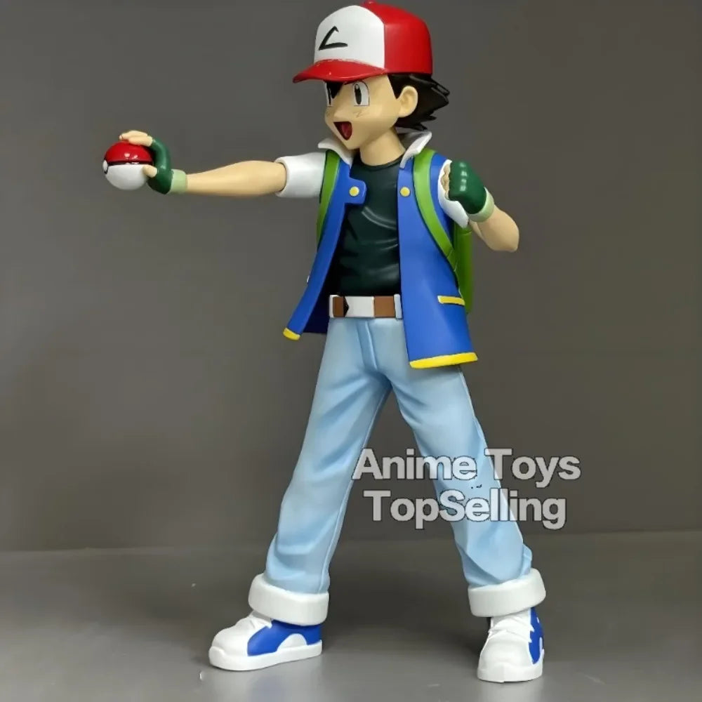 13cm/5.1in Anime Pokemen Figure Ash Ketchum Action Figures Pvc