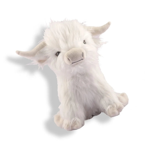 25cm Simulation Highland Cow Plush Animal Doll Soft Stuffed Highland