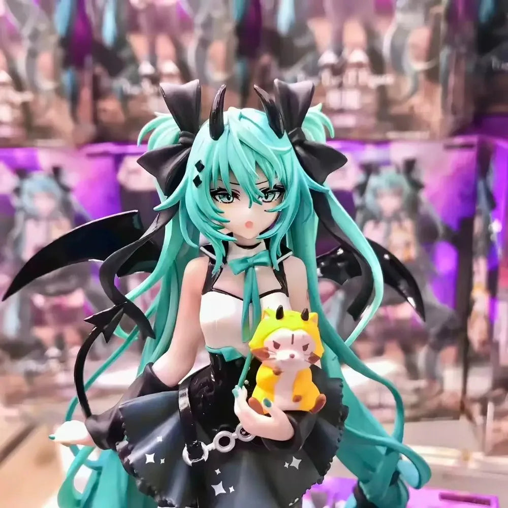 Anime Hatsune Miku 19CM Little Devil Raccoon Action Figure Model Toys
