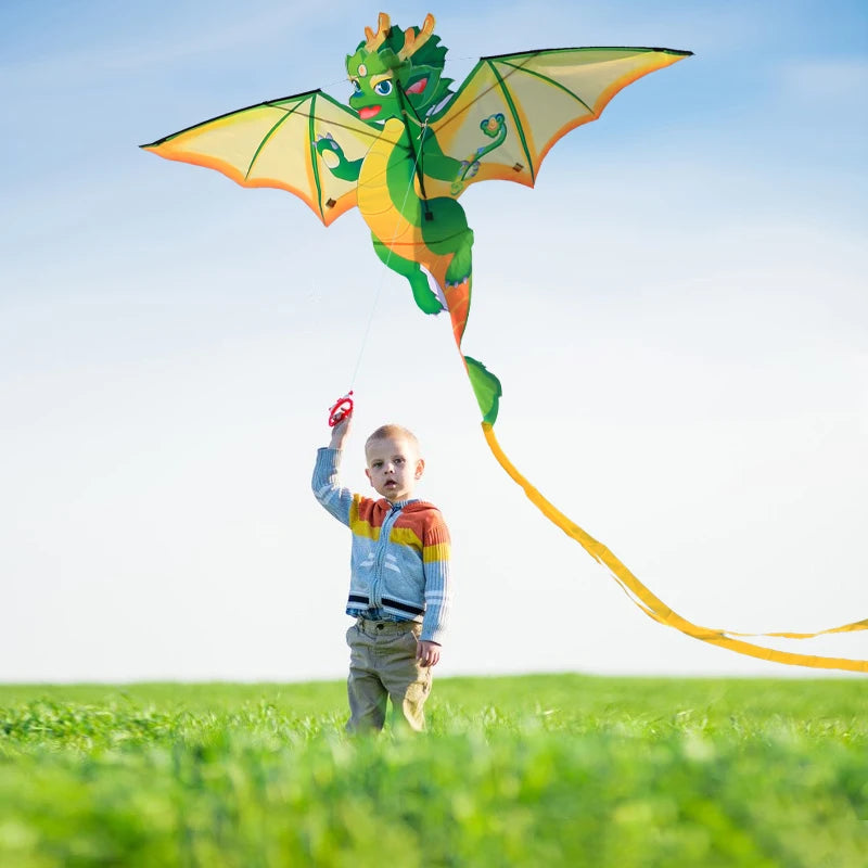 Yongjian Green Chinese Dragon Kite Upgraded Hot Cut Craft Cartoon Kite