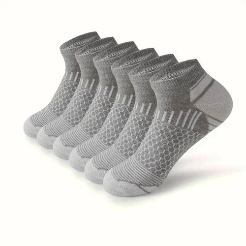 6 Pairs High Qualit Athletic Socks Men's Ankle Socks Running Cyclling