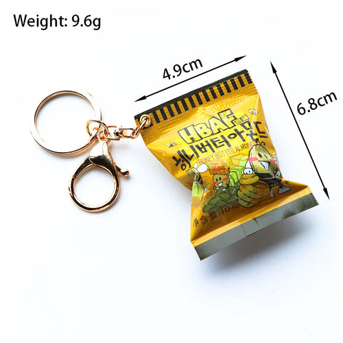 Simulation Instant Noodles Keychain On The Phone Mini Snacks Pendant