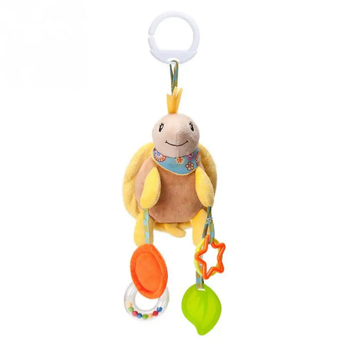 Soft Giraffe Zebra Animal Handbells Rattles Plush Infant Baby