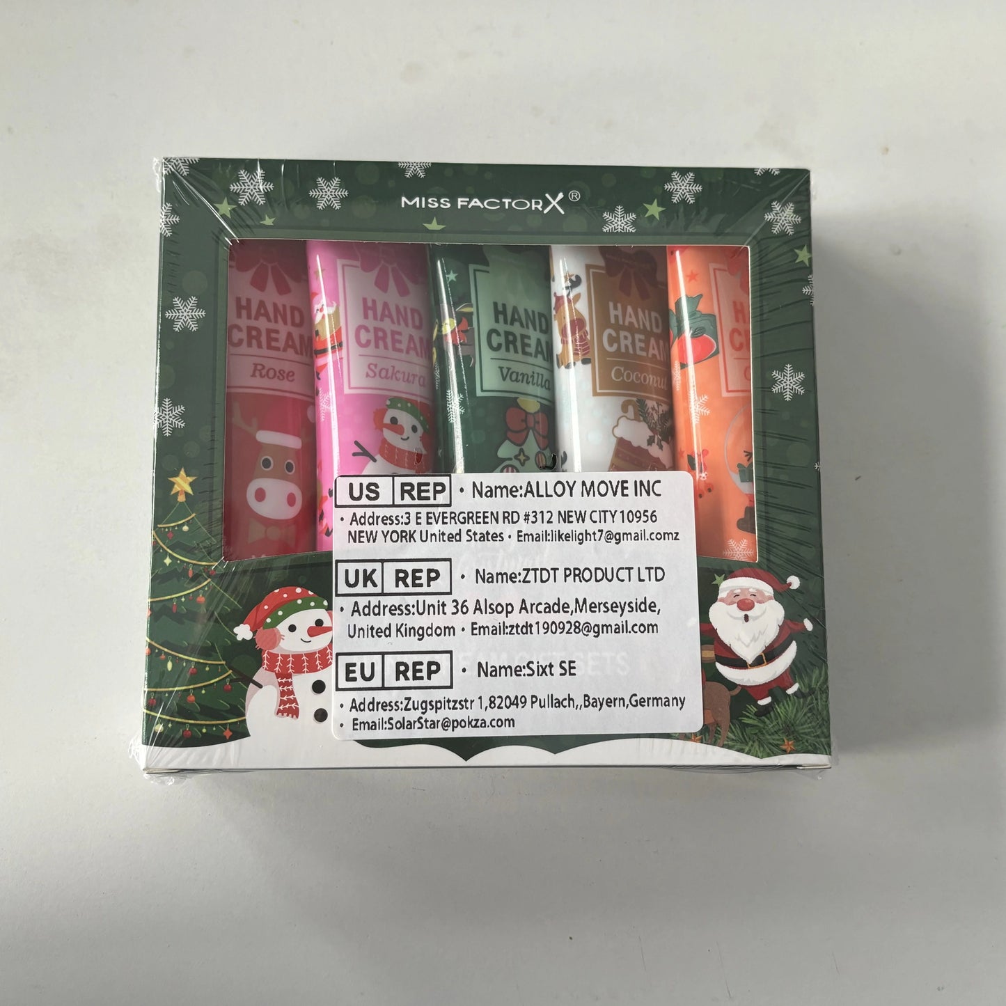 Christmas gift 5/box hand cream set, cream texture, hand cream travel