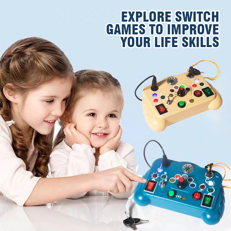Children's Puzzle Busy Board Early Education Toys Buttons Switches