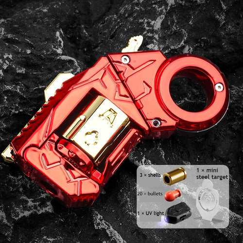 Metal Alloy Shell-Ejecting Toy Pistol Set Fun Shooting Sensory Toy