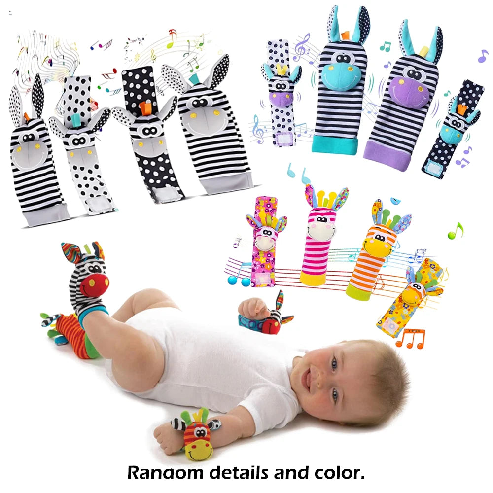 Baby Infant Wrist Rattle Socks Toys 0-12 Month Girl Boy Learning Toy