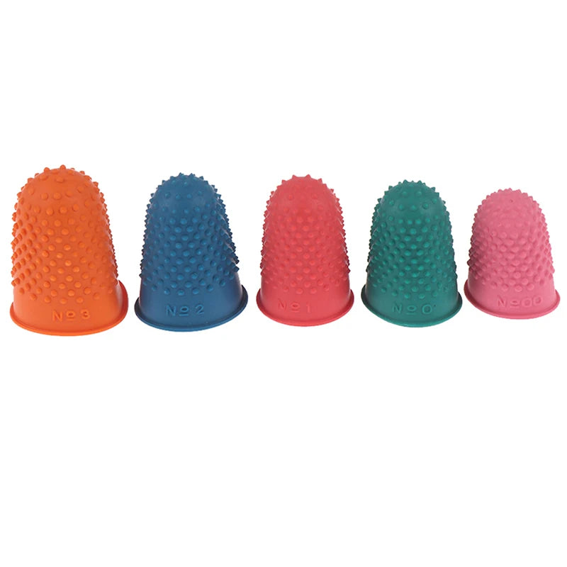 5Pcs Counting Cone Rubber Thimble Protector Sewing Quilter Finger Tip