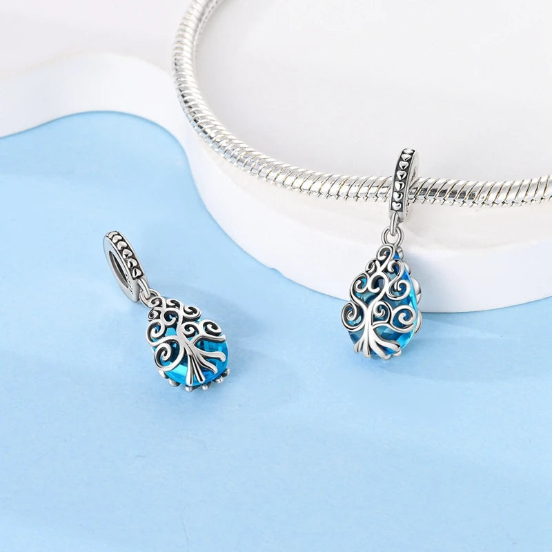 New 925 Sterling Silver Charms Beads Pendants Tree of Life Turtle Love