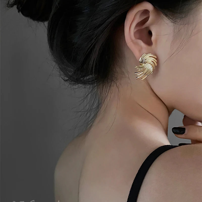 Punk Geometric Drop Earrings For Women Retro Irregular Dangle Earrings