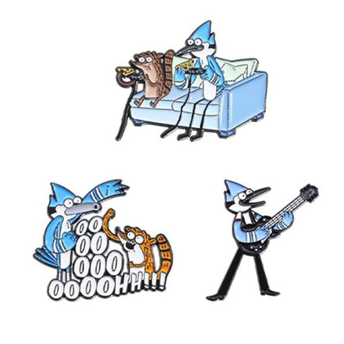 2-9pcs/set Cartoon Characters Collection Enamel Pins Cool Cute Anime