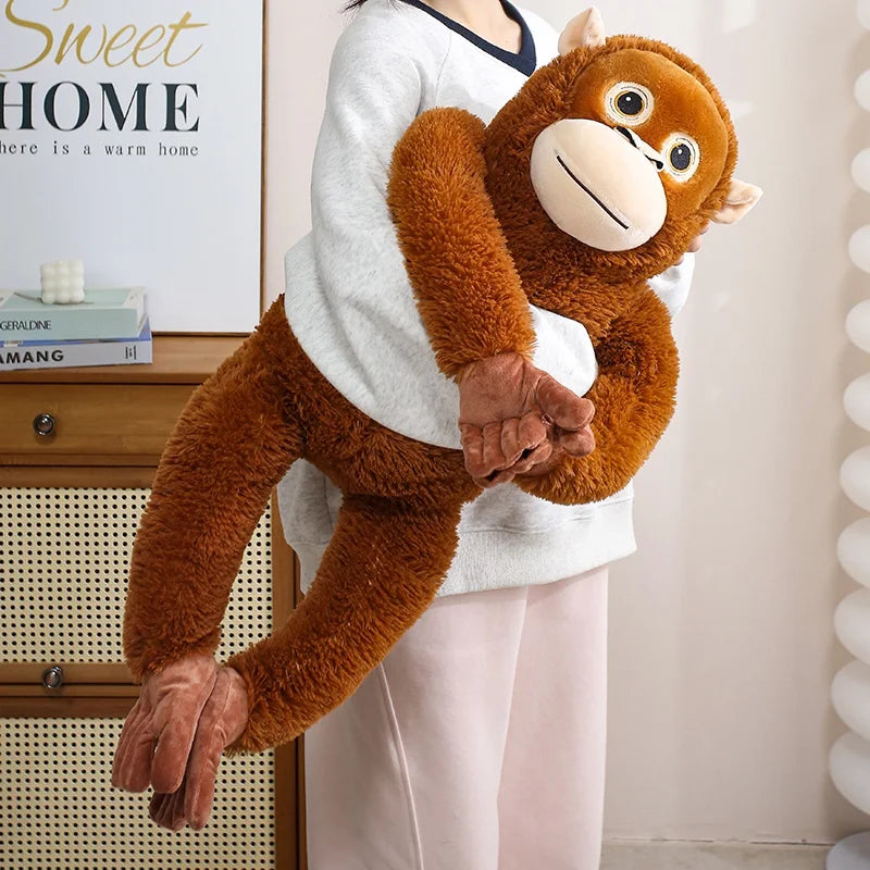 Large Cartoon Gorilla Plush Toy Chimpanzee Monkey Fun Companion Doll