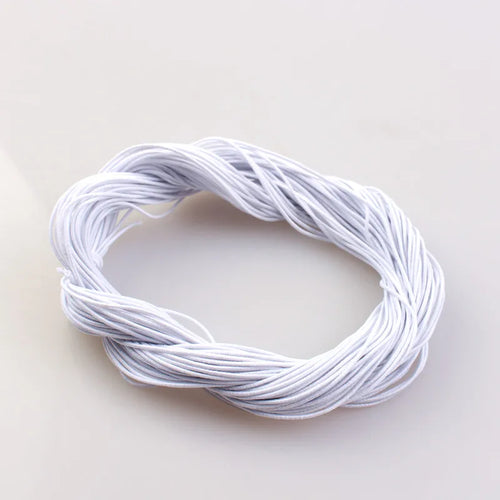 1mm 24M Braided Elastic Cord Beading Threads Stretch String Fabric