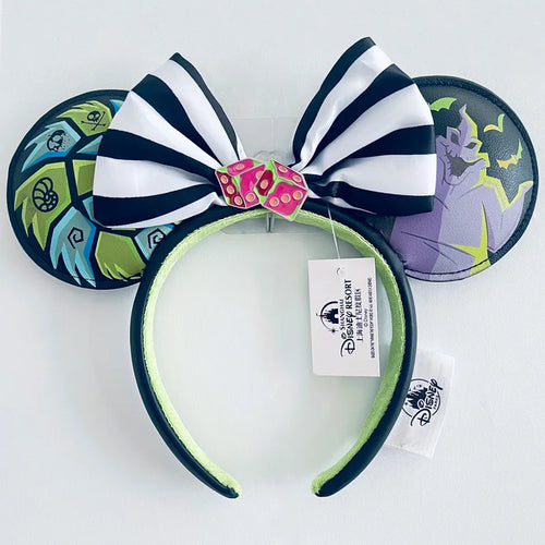 Disney Princess Headband Mickey Ear Rapunzel Snow White Sequin Bow