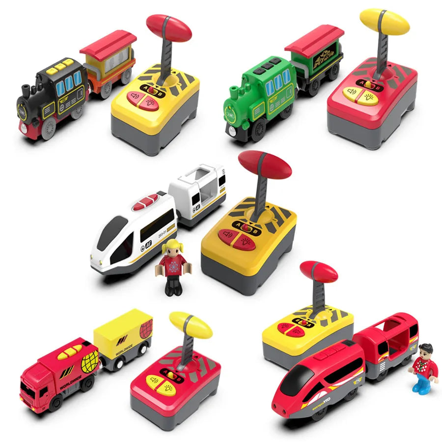 Magnetic Slot Diecast Car RC Electric Train Track Sets Fit for All