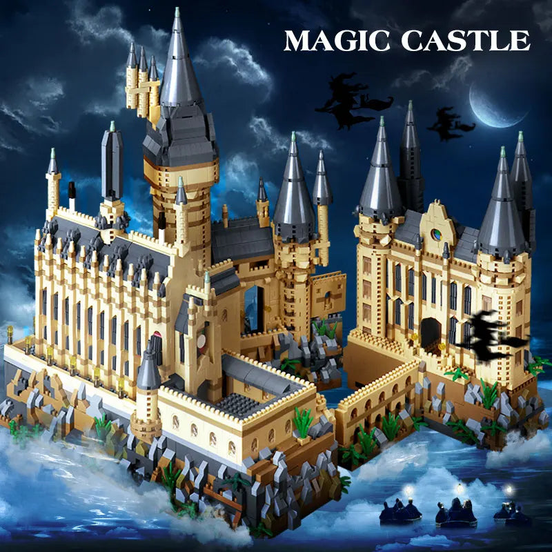 Micro Bricks City Creative Medieval Magic Castle Series School