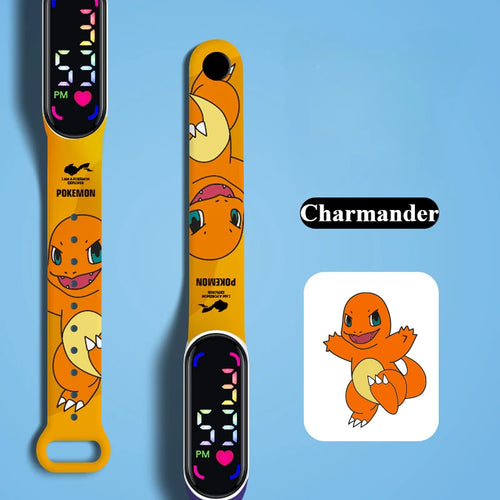 Pokemon Watch Pikachu Gengar, LED Digital Waterproof Watch for Kids,
