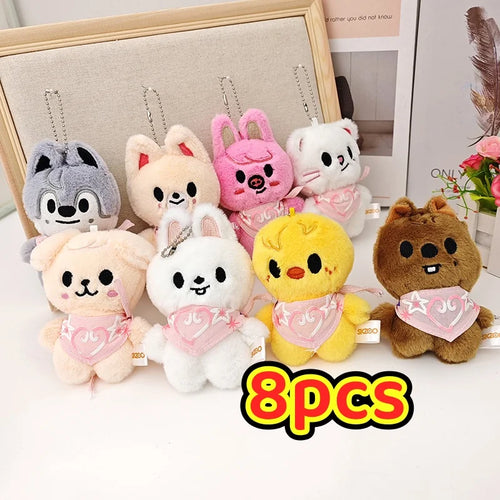 Skzoo Kpop Cartoon Stuffed Animal Plush Doll Toys Kawaii JYP Adult KZ