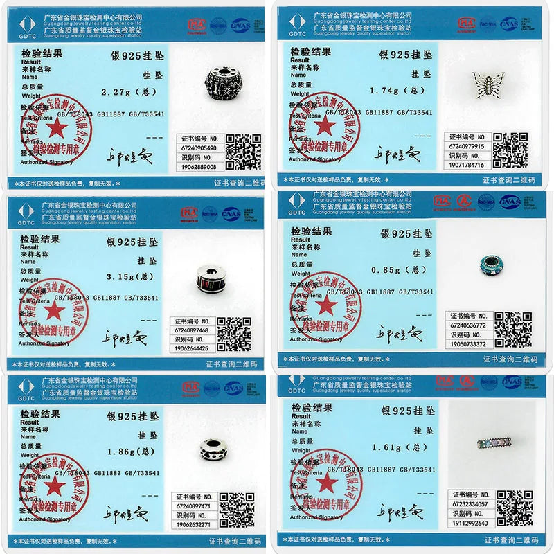 Fit Original Charms Beads 925 Sterling Silver Clip Charms Zircon