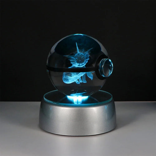 Pokemon Crystal Ball Pikachu Gengar Eevee Mewtwo Lacario Anime Game