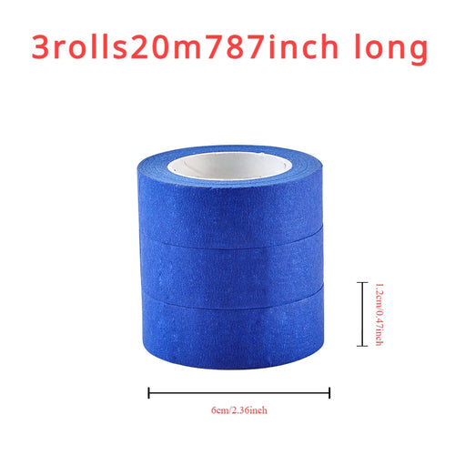 3 Roll/Set Paint Tape Multi-Surface Masking Easy Removal Paint Tape