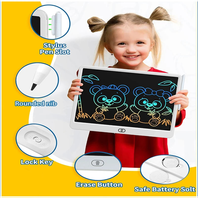 11/13/16 Inch LCD Drawing tablet Writing Board Kids Doodle Painting