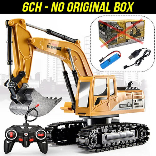 RC Excavator 2.4Ghz 6 Channel 1:24 RC Engineering Car Alloy And
