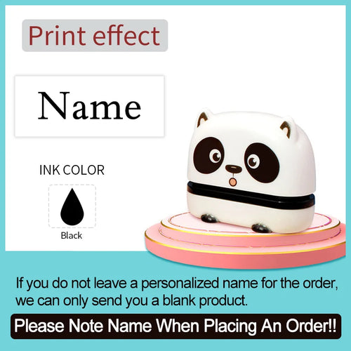 ‌Personalized Baby Name Stamp Set - Custom Waterproof Ink Seal for