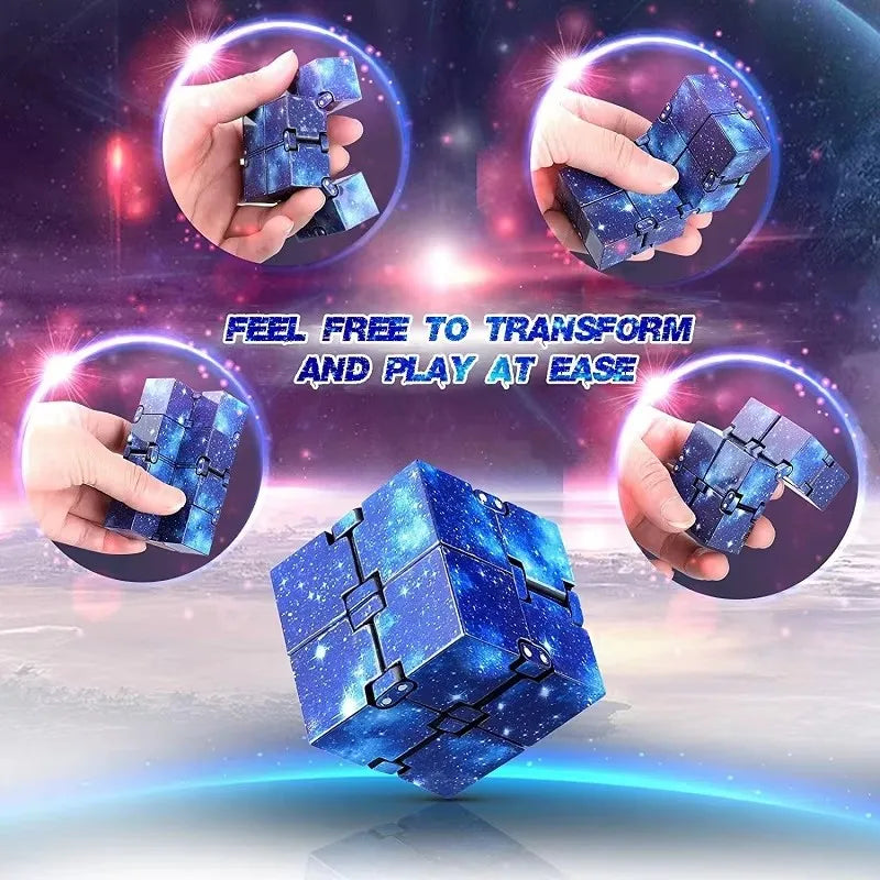 Infinity Cube Flip Adhd Toys Anxiety Toy Fingertips for Game Puzzle