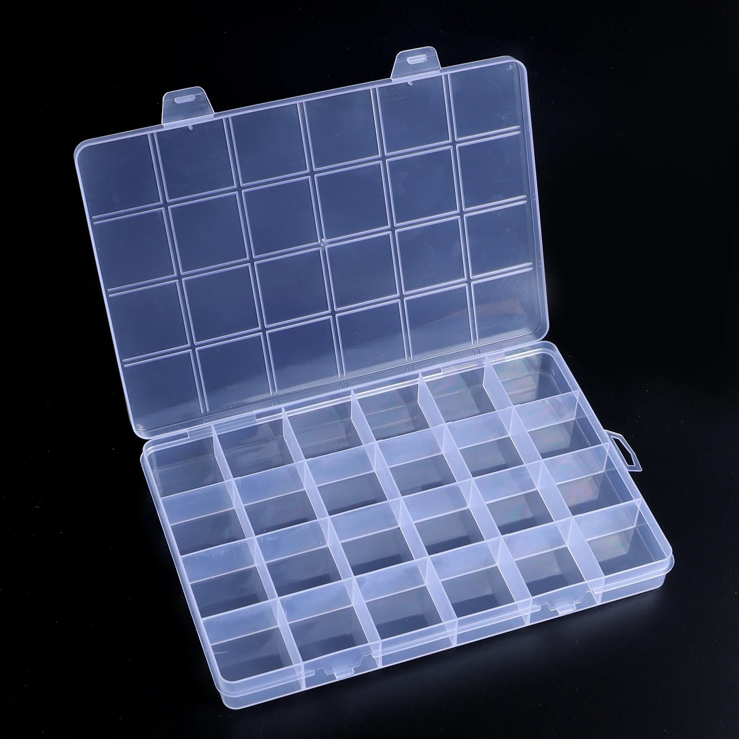 15/24/28Grids Transparent Plastic Organizer Box Jewelry Beads Storage