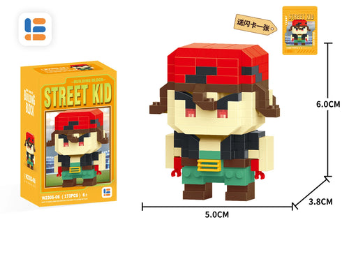 Anime Street Fighter Fighting Game Action Building Blocks KenMasters